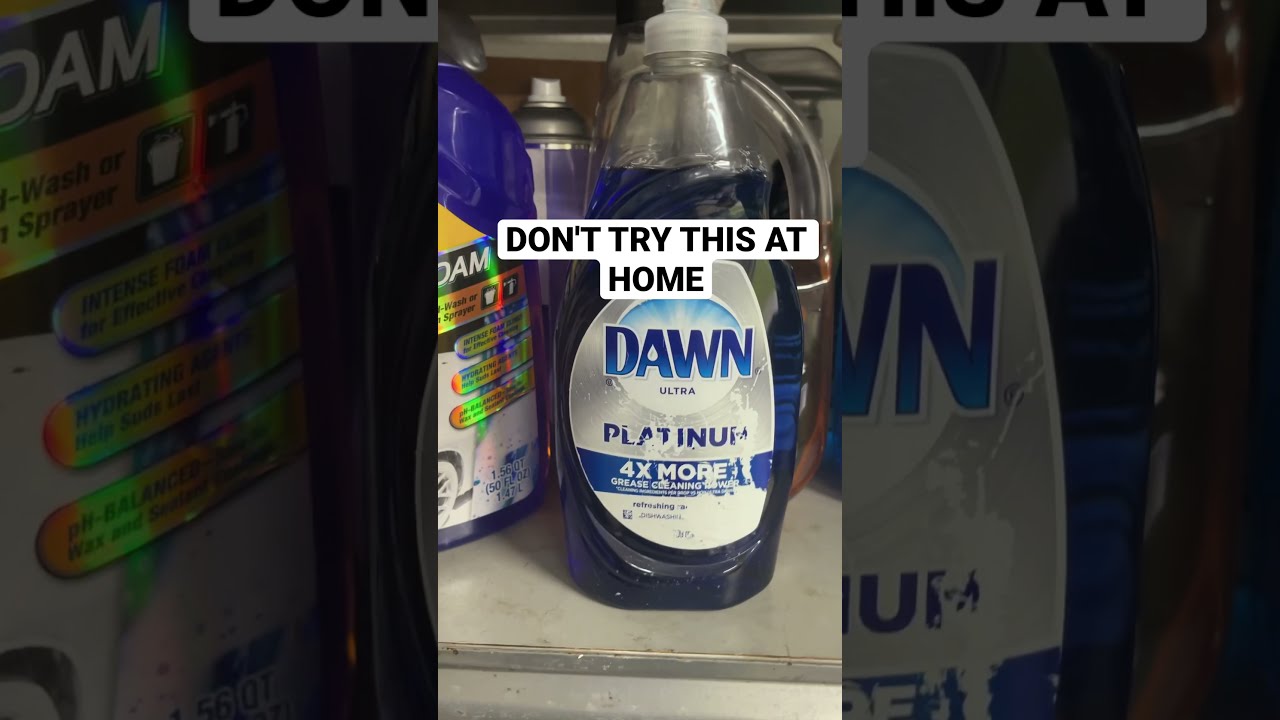 Dawn Dish Soap In Foam Cannon Detailing