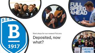 Deposited, Now What For Early Decision Falcons Fall 2026