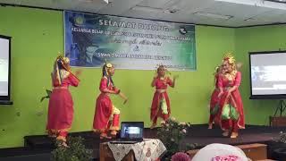 Tari kreasi khas bengkulu kota dengan iringan musik dol