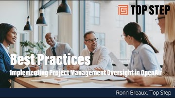 Best Practices Implementing Project Management Oversight in Netsuite OpenAir