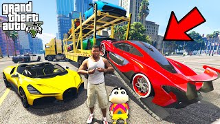 Franklin Delivering ULTRA LUXURY SUPER CARS in GTA 5 | SHINCHAN and CHOP