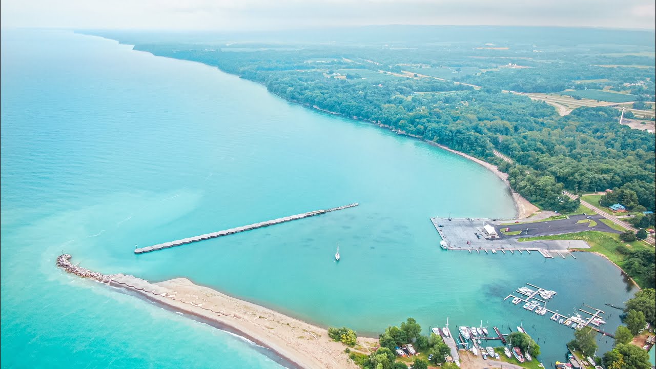 Barcelona Harbor Pier, Lake Erie NEW YORK DRONE SHOTS YouTube