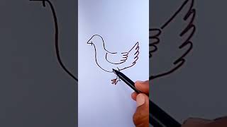 How to draw hen#drawing chicken#yts#shorts