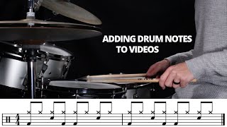 How to Add Drum Notation to Videos Using FREE Software screenshot 3