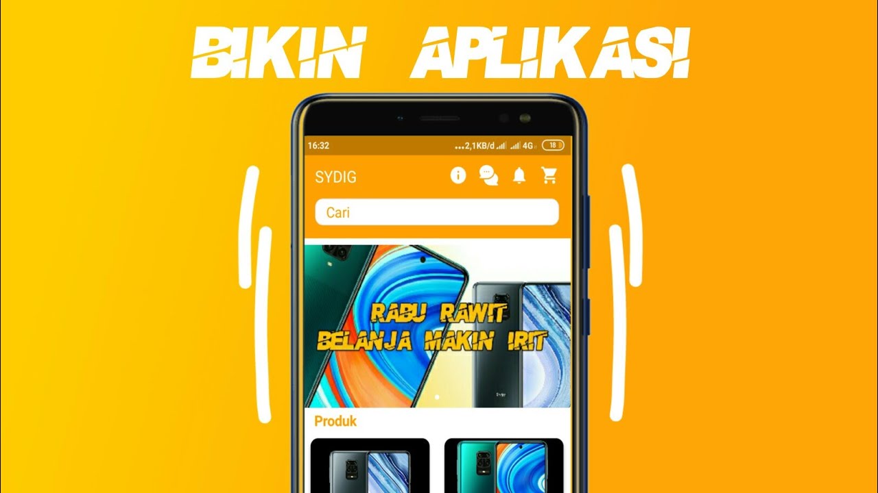  BUAT  APLIKASI  TOKO ONLINE DI ANDROID GRATIS DAN MUDAH  