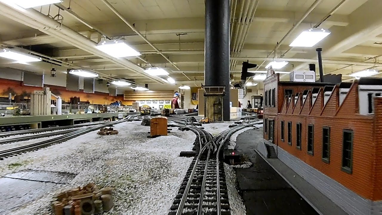 Model Train Cab Ride Canadian Pacific, Chesapeake & Ohio, Erie Freight
