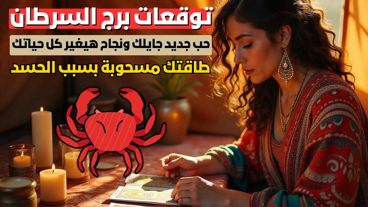 توقعات برج السرطان 🦀 طاقتك مسحوبة وخيانة من القريبين 💔 علاقة سامة بتدمر حياتك خلي بالك ‼️