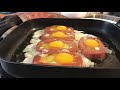 The giant ham steak and eggs with John Dillon at the ...