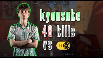 Keystrokes Visualized | KYOUSUKE drops 48k vs RANK 1 BULGARIAN FACEIT player (Dust 2)
