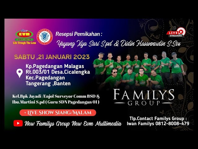 LIVE STREAMING NEW FAMILYS GROUP - 21 JANUARI 2023 class=