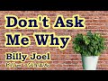 Don't Ask Me Why / Billy Joel 1人3役【カバー】Cover ドント・アスクミー・ホワイ / ビリー・ジョエル ღ 歌詞・和訳 by 海外在住主婦