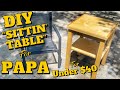 ONE DAY BUILD | A Sittin’ Table For Papa | One Sheet Of Plywood | A Glimpse Inside How to