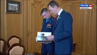 Глава региона провёл встречу с командующим 11-й Краснознамённой армии ВВС и ПВО РФ