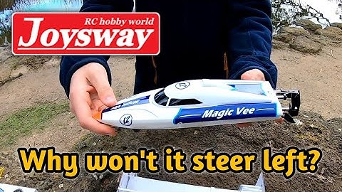 Joysway Magic Vee V5 RC boat review and failed test, steering🤦