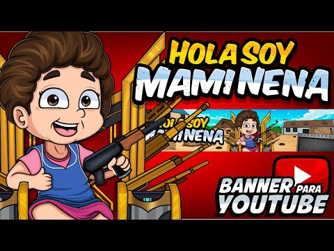 Como hacer un banner de Free Fire para Youtube - HolasoyMamiNena by AngelDrawin Angel Drawin