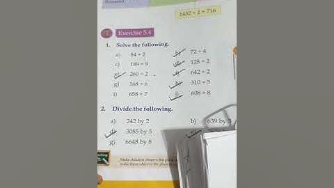 CLASS 3 MATHS .. CHAPTER 5 DIVISION . EXERCISE 5.4 (Part 1)