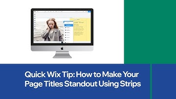 [Quick Wix Tip] How to Make Your Page Titles Standout Using Strips