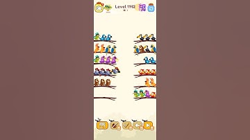 Bird sort calar game leval 1142 #colorgame #games #gameplay #leveldesign #gaming #colorconcept