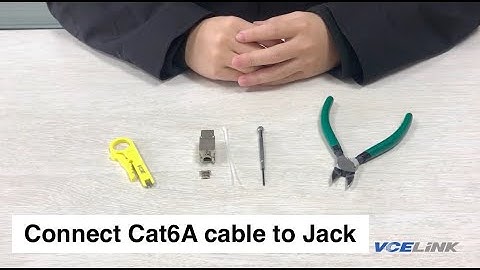 How to connect Cat6A cable to jack ( Only 8 Steps ) Quick and Easy By VCELINK