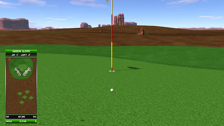 Golden Tee Great Shot on Monument Valley!
