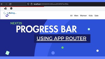 Next.js 13 Progress Bar using the New App Directory