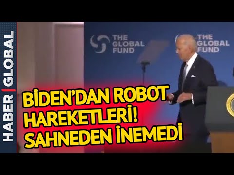 ROBOT GİBİ... Biden Sahneden İnemedi, Talimatları Dinledi! Bakın ABD Başkanına Hangi Talimat Verildi