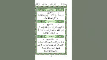 تلاوة من القرآن:سورة الناس،الفلق، الإخلاص للقارئ ماهر المعيقلي