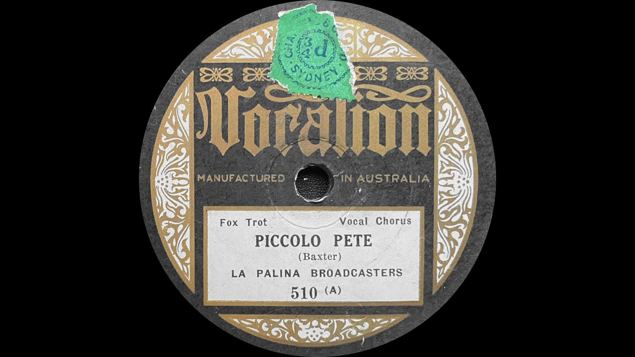1929 Fred Rich - Piccolo Pete (Vocal Chorus by Irving Kaufman)