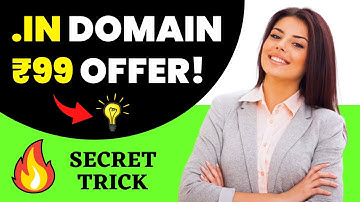 CHEAP DOMAIN OFFER - Only  For ₹99 / Year || Exclusive Discounts on .IN Domain Names!