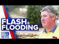 Queensland town hit by flash flooding | 9 News Australia