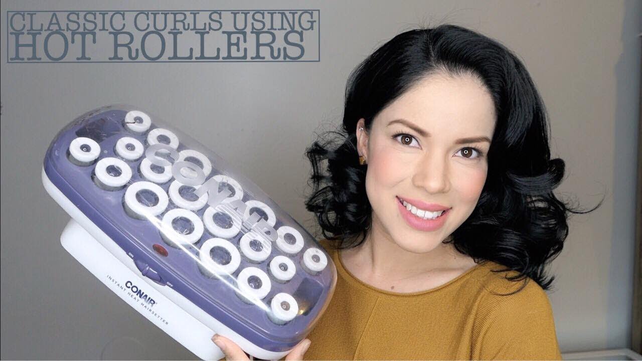 How to use Hot Rollers to get Classic Curls - YouTube