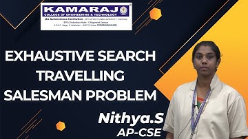 Exhaustive Search in Design and Analysis of Algorithm