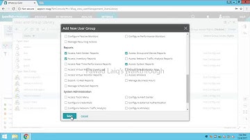 WhatsUp Gold - How to create User & User Groups