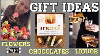 DIY Flower Gift Ideas | Liquor Gift Basket | Gift Ideas for her or him ON A BUDGET