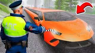 ГАИШНИК ОСТАНОВИЛ ПРИЗРАК ЛАМБОРГИНИ ЛИМУЗИН В ГТА 5 МОДЫ! ОБЗОР МОДА GTA 5 ВИДЕО MODS