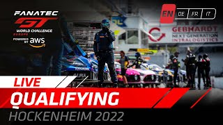 LIVE | Qualifying | Hockenheim | Fanatec GT World Challenge Europe Powered by AWS 2022 (English)