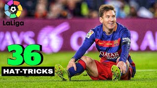 Record 36 La Liga Hat tricks of Lionel Messi.HD