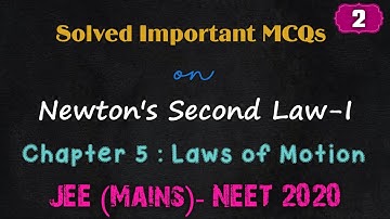 Chapter-5 Laws of Motion # Important MCQs on Newton