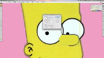 Bart Simpson Illustration Step 3: Drawing the eyes, nose and ear