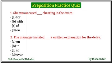 Preposition objective questions | Preposition in english grammar | Prepositions practice exercises