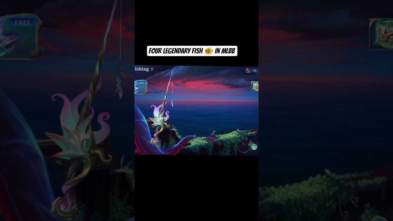 Four legendary fish 🐠 IN MLBB #fishing #mlbb #android #battleroyale #fish #recorder