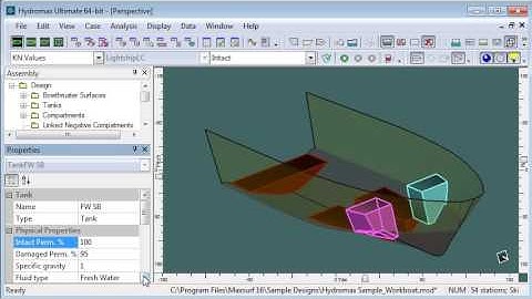 MAXSURF Stability - Modeling Rooms