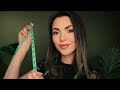 Asmr measuring your face very precisely  close up personal attention