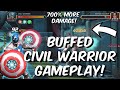 Buffed Civil Warrior Gameplay! - 700% More Damage Rework SLAPS!!! - Marvel Contest of Champions