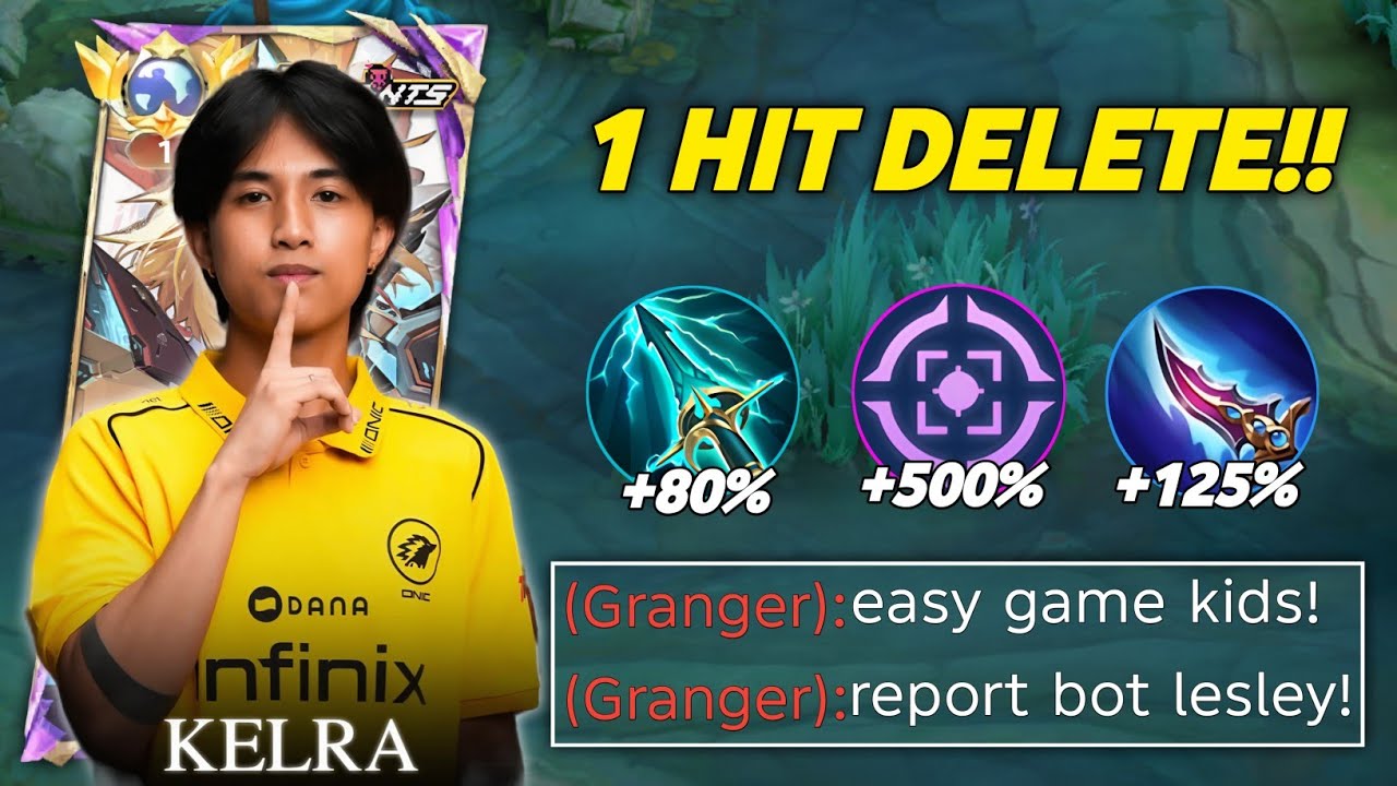 THANK YOU ONIC ID KELRA FOR LESLEY BEST 1 HIT BUILD TO CARRY THE TEAM - BUILD TOP 1 GLOBAL LESLEY