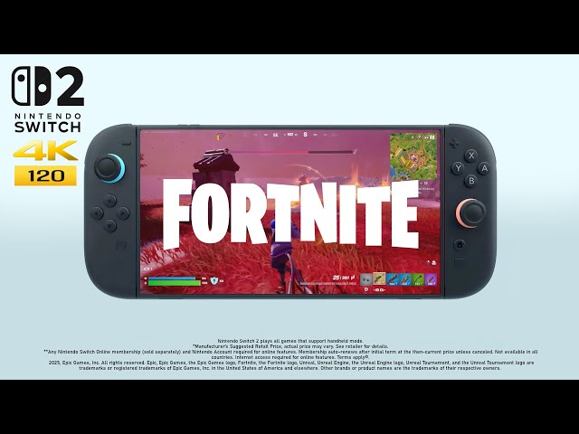 FORTNITE on Nintendo Switch 2 – 120 FPS - YouTube