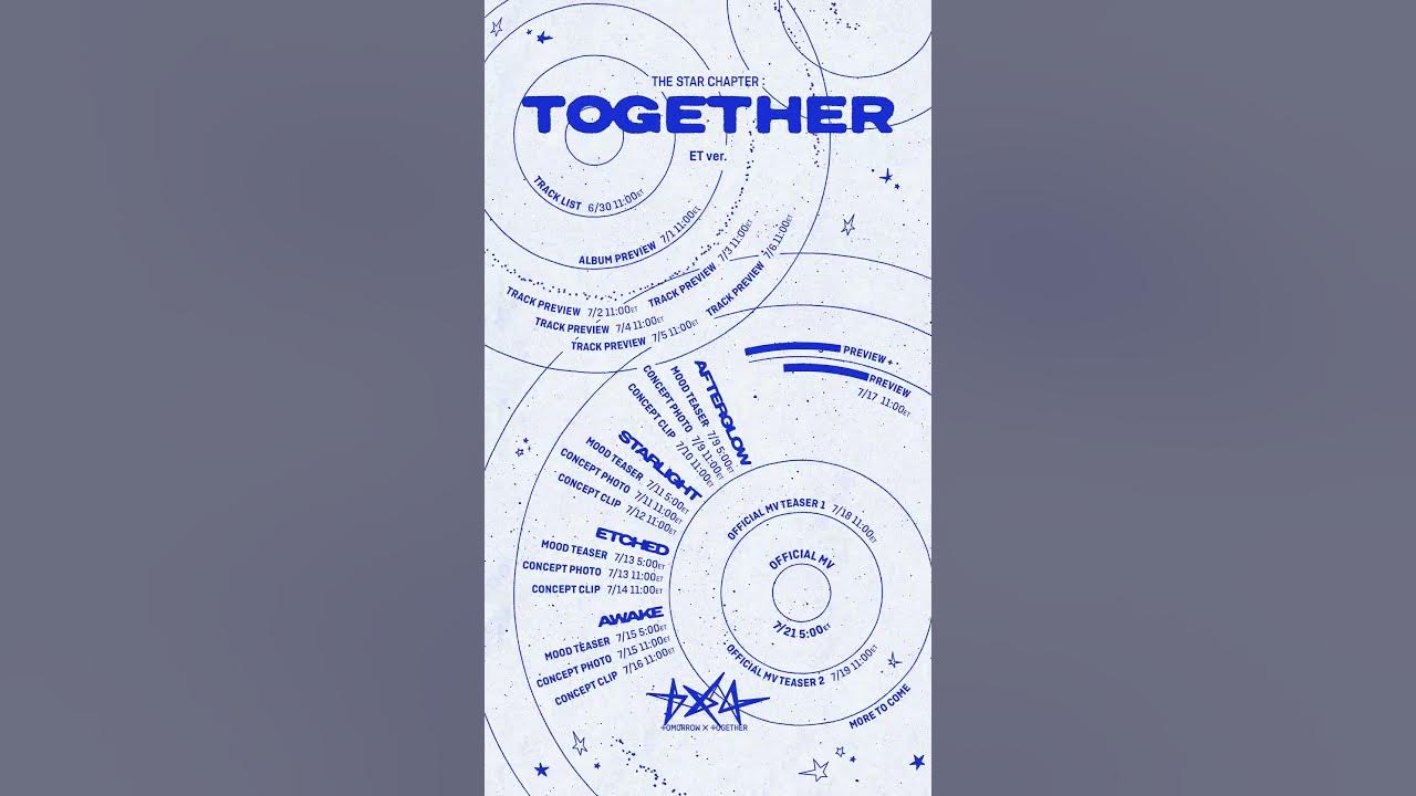 TXT (투모로우바이투게더) The Star Chapter: TOGETHER Promotion Scheduler (ET ver.)