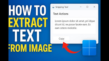 How to Extract Text from Images using Windows 11 Snipping Tool | Copy Text from Screenshot Easily!