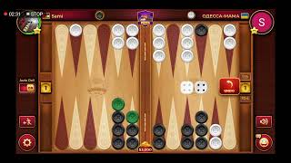 backgammon game #144 مباراة طاولة / طاولي