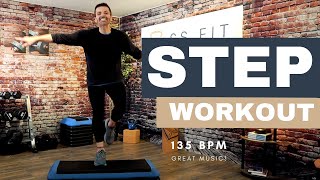 Step Aerobics Workout - Intermediate to Advanced with 30 min an 55 Min options! Steve SanSoucie